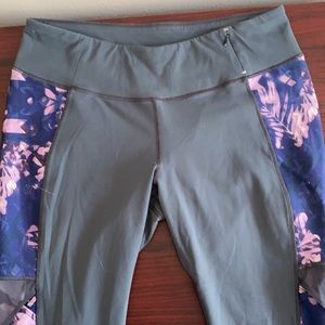 Calia Gray and Purple Capri